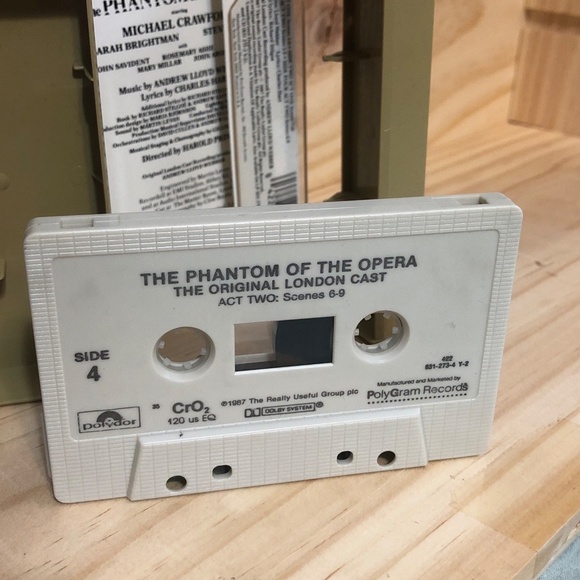 Phantom of the Opera 1987 2 Tape Set Cassette Theater Andrew Lloyd Weber - Picture 7 of 7